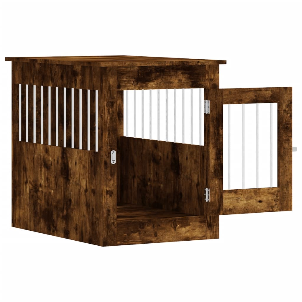 Nábytková prepravka pre psa dymový dub 55x80x68 cm kompoz.drevo