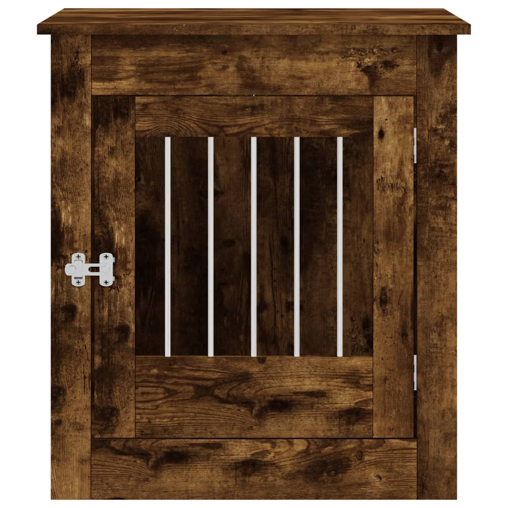 Nábytková prepravka pre psa dymový dub 64,5x80x71cm komp. drevo