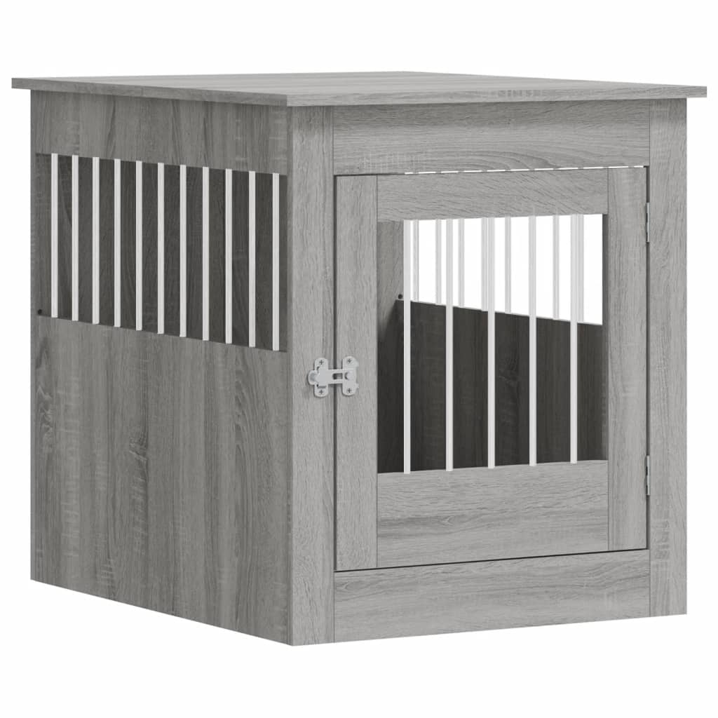 Nábytková prepravka pre psa sivá sonoma 64,5x80x71cm komp.drevo