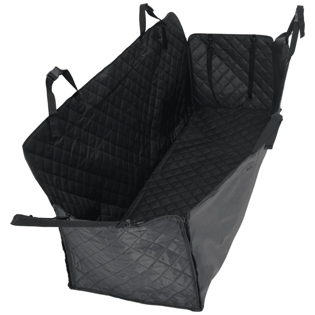 Poťah na sedadlo auta pre psov čierny 137x46x50 cm