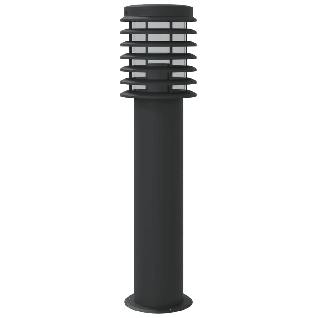 Vonkajšia stojaca lampa čierna 60 cm nehrdzavejúca oceľ