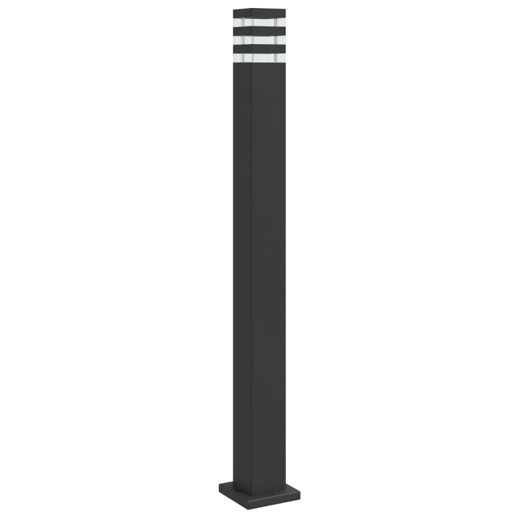 Vonkajšia stojaca lampa čierna 110 cm hliník