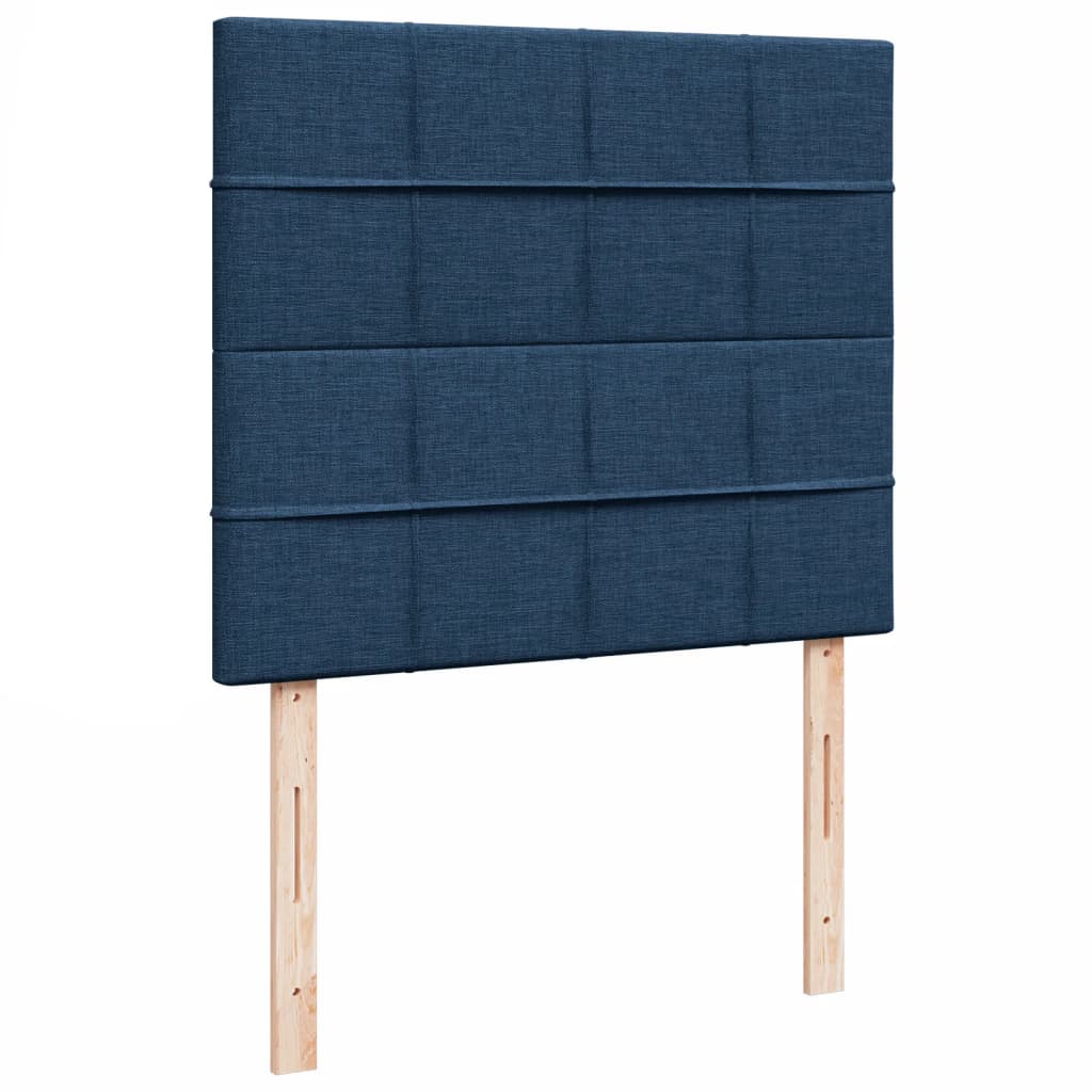 Boxspring posteľ s matracom modrá 120x200 cm látka