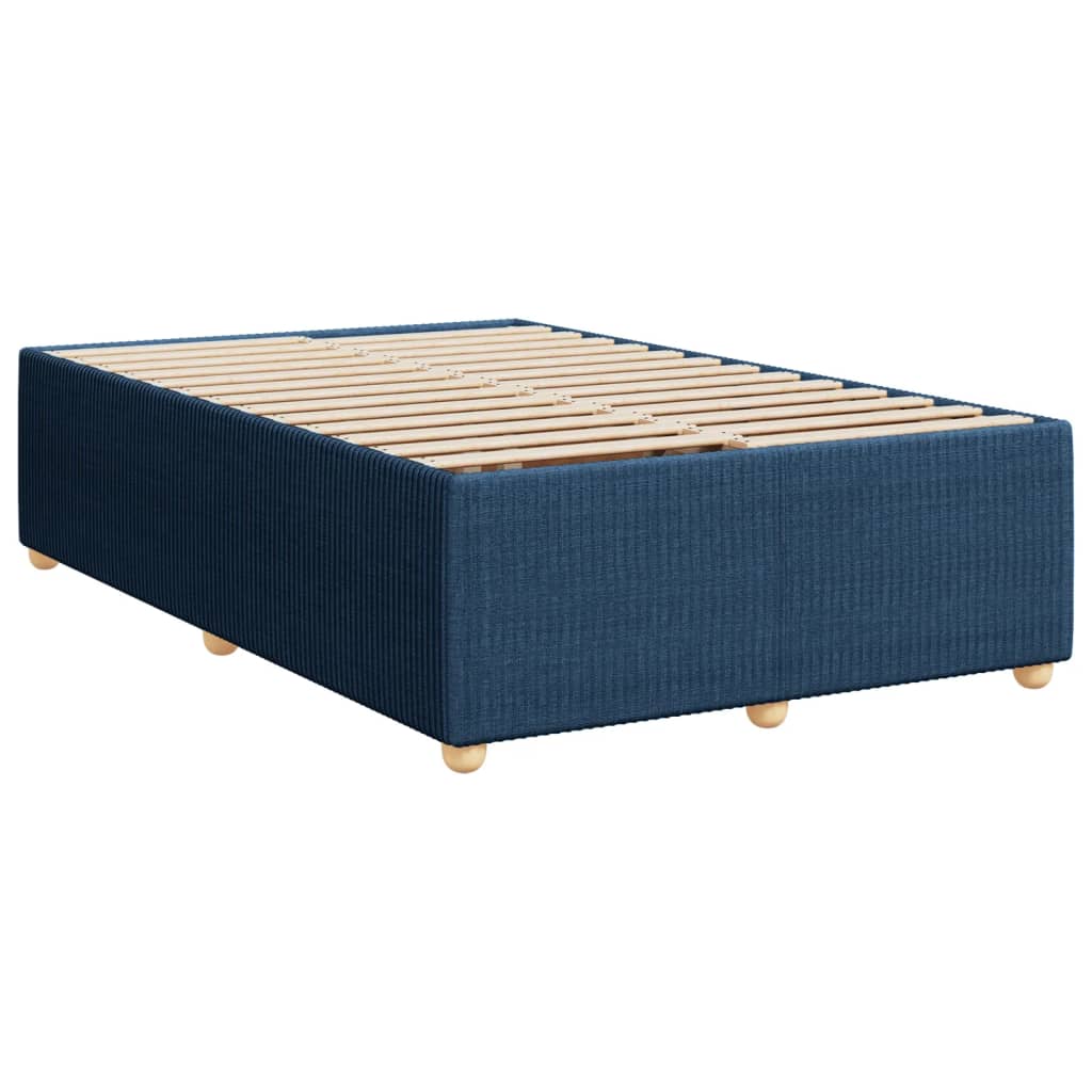 Boxspring posteľ s matracom modrá 120x200 cm látka