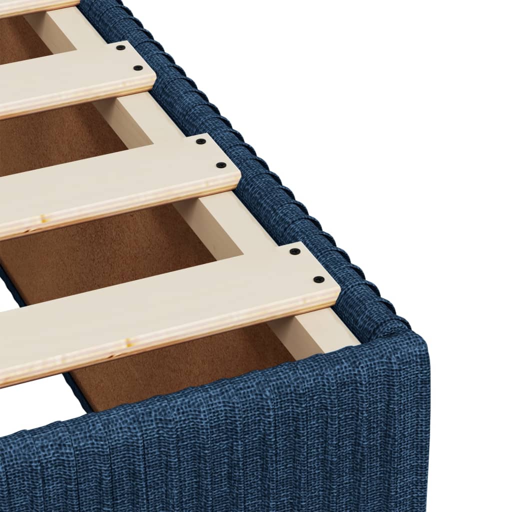 Boxspring posteľ s matracom modrá 120x200 cm látka