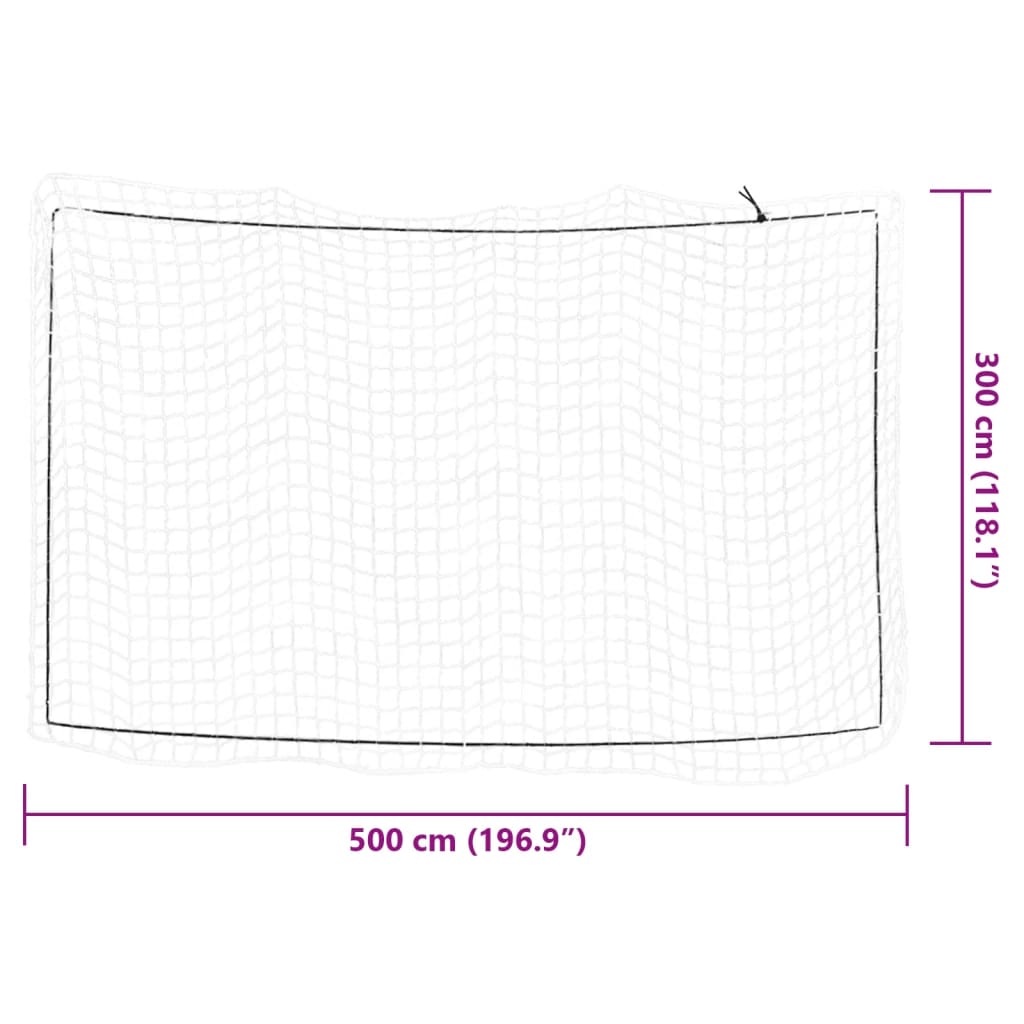 Sieť na prívesný vozík s elastickým lanom biela 5x3 m PP