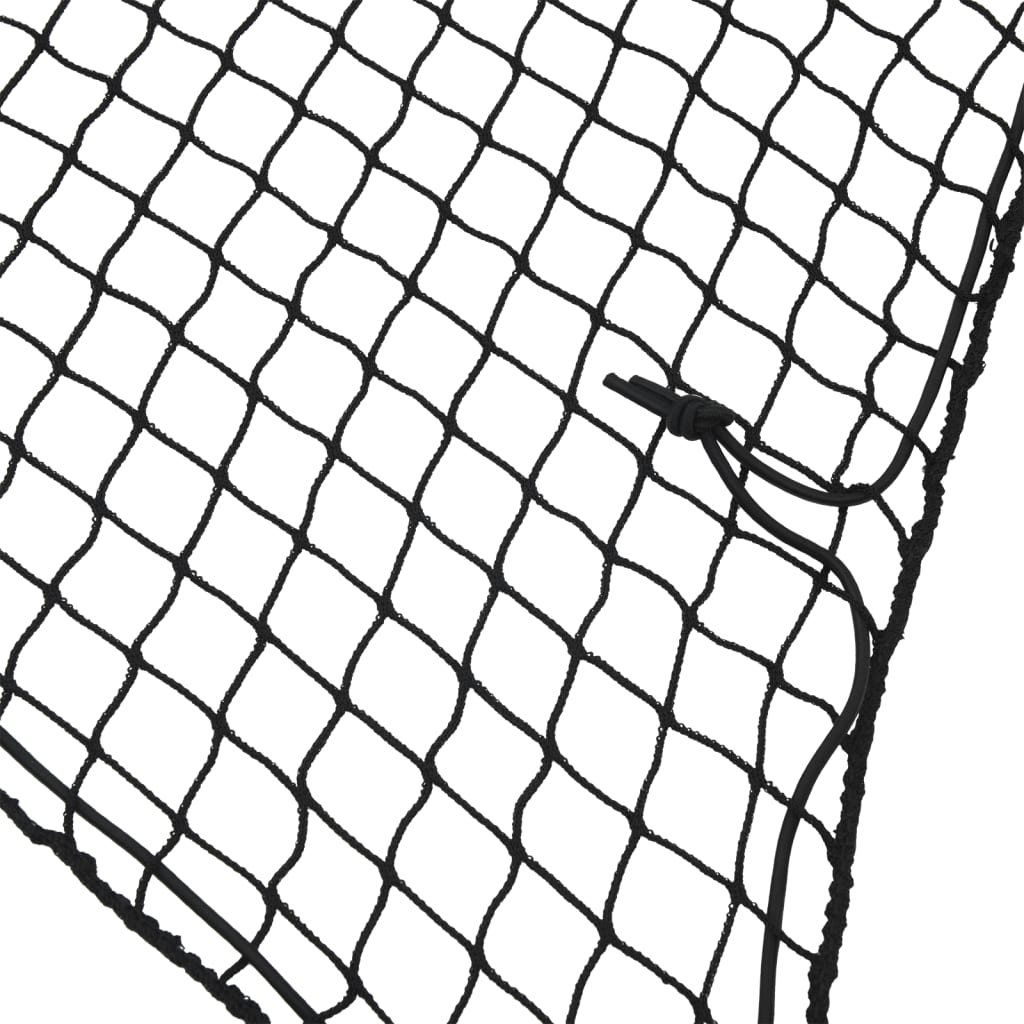 Sieť na prívesný vozík s elastickým lanom čierna 6x3 m PP