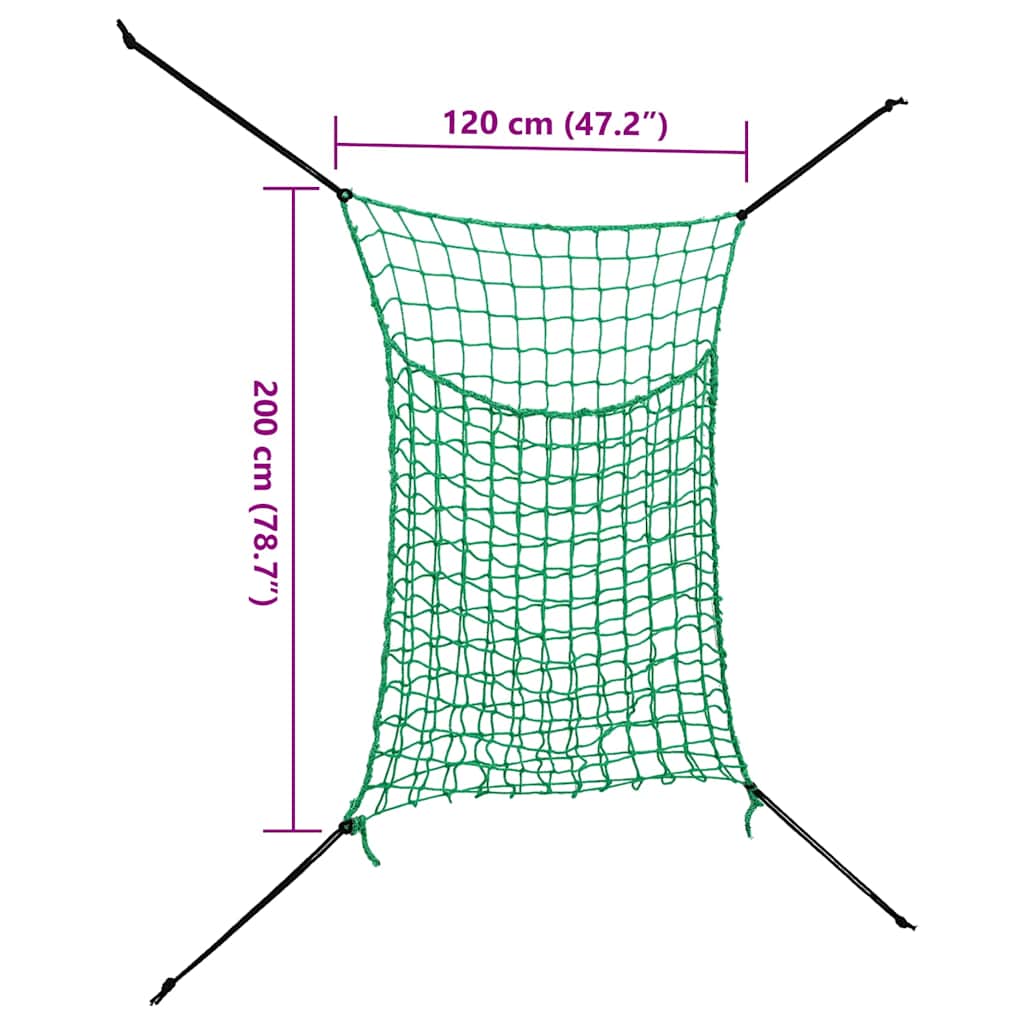 Obdĺžniková sieťka na seno 2ks 200x120 m PP