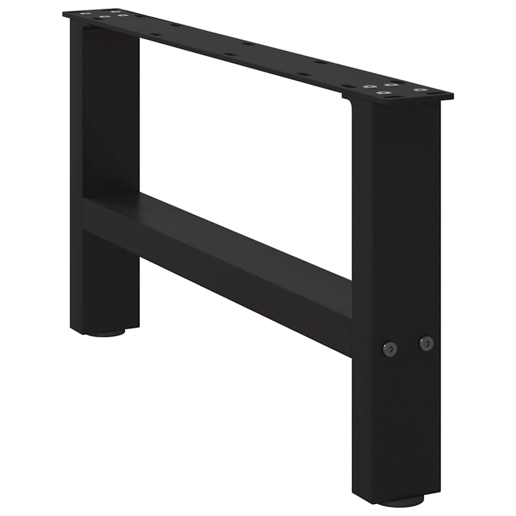 Stolové nohy na konferenčný stolík čierny 2 ks 60x(30-31) cm