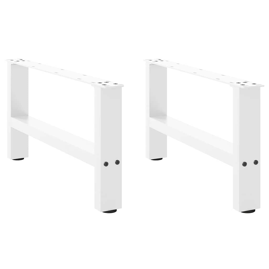 Stolové nohy na konferenčný stolík biele 2 ks 60x(30-31) cm