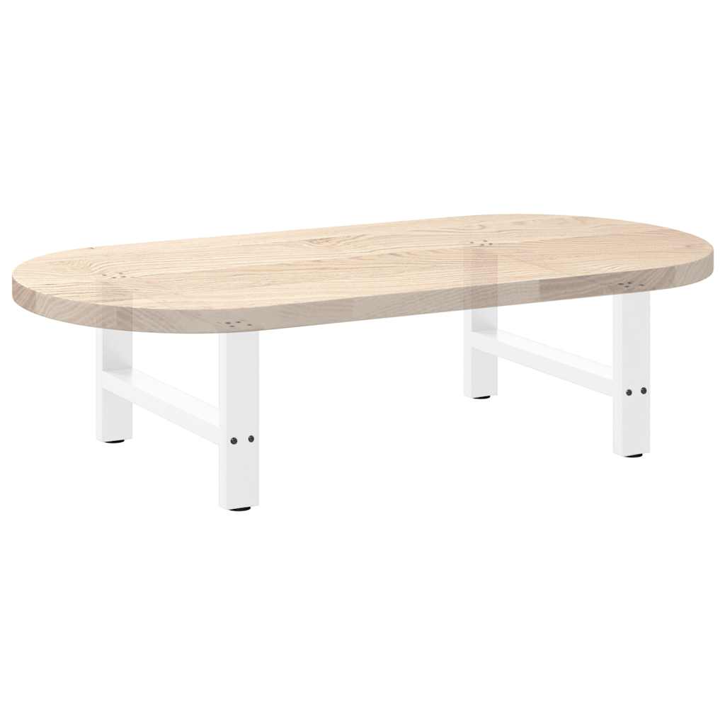 Stolové nohy na konferenčný stolík biele 2 ks 60x(30-31) cm