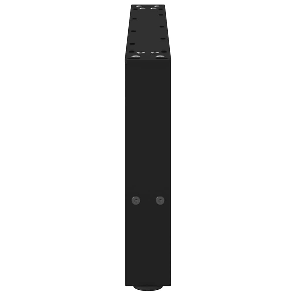 Stolové nohy na konferenčný stolík čierny 2 ks 70x(30-31) cm