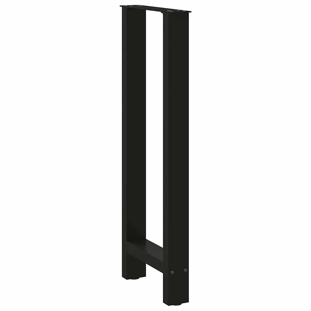 Stolové nohy na konferenčný stolík čierny 2 ks 50x(100-101) cm