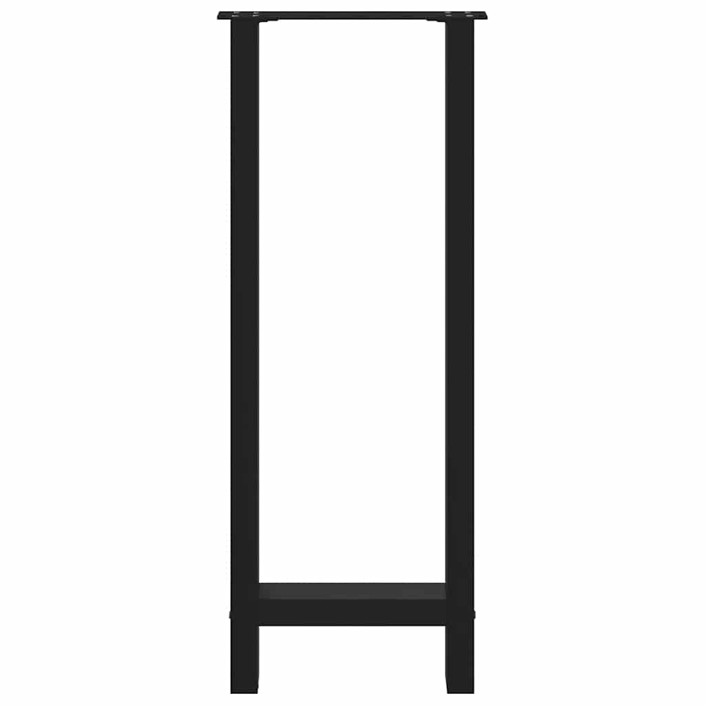 Stolové nohy na konferenčný stolík čierny 2 ks 50x(100-101) cm