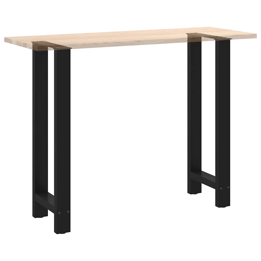 Stolové nohy na konferenčný stolík čierny 2 ks 50x(100-101) cm