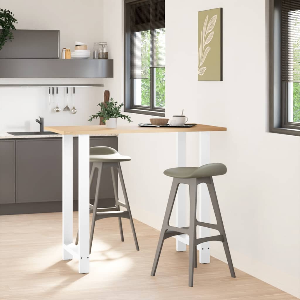 Stolové nohy na konferenčný stolík biele 2 ks 60x(110-111) cm