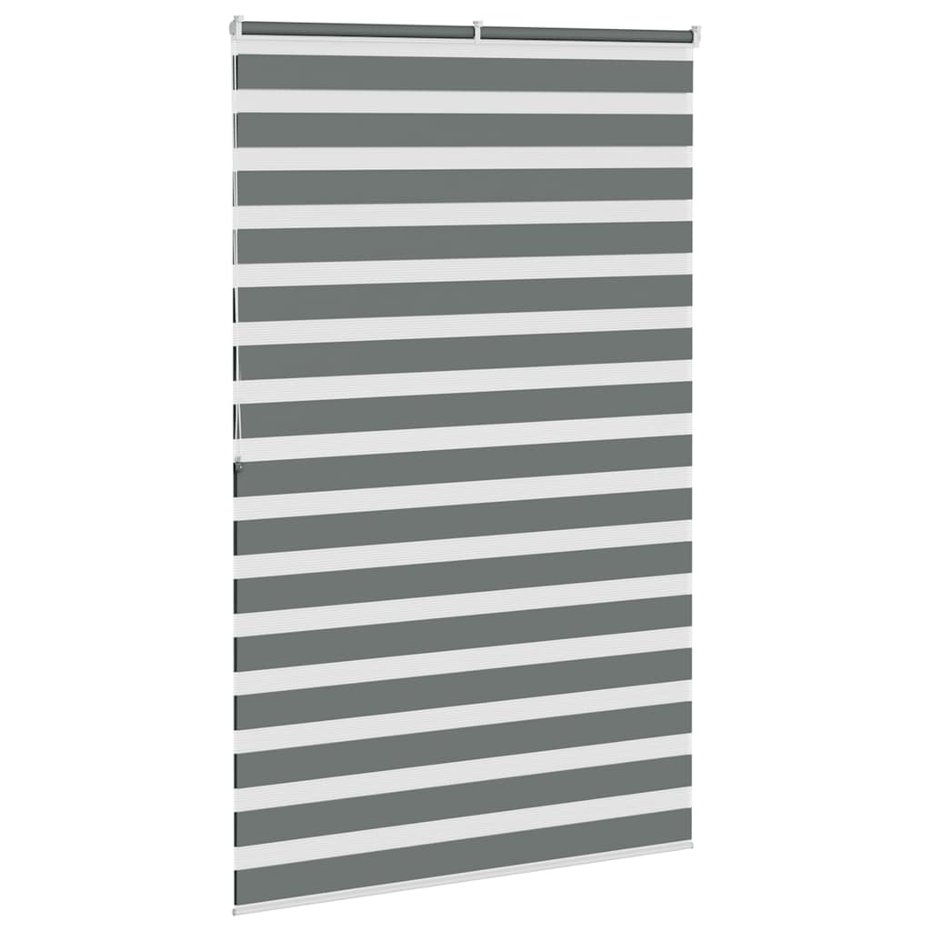 Zebra roleta tmavošedá 140x200 cm šírka látky 135,9cm polyester