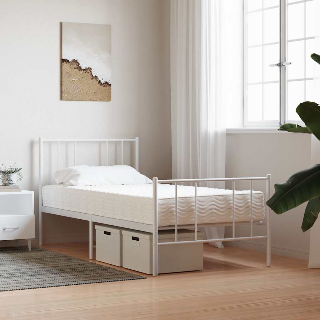 Penový matrac pre deti biely 80x160 cm tvrdosť H2 H3