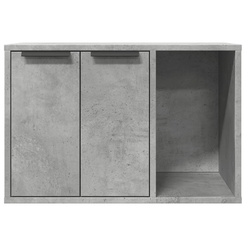 Uzavretý box na stelivo, betónový 60x40x40 cm, kompozitné drevo
