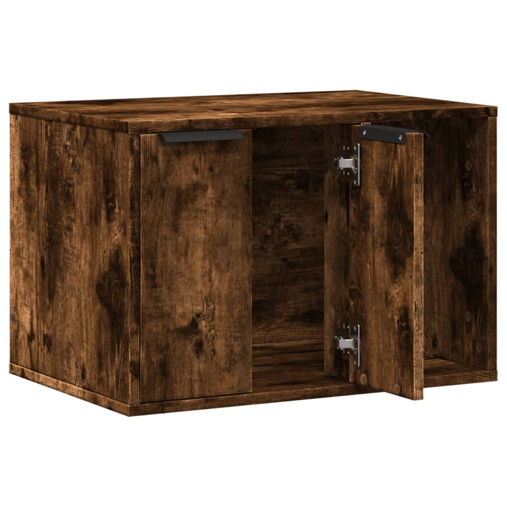 Uzavretý box na stelivo, tmavý dub 60x40x40cm, kompozitné drevo