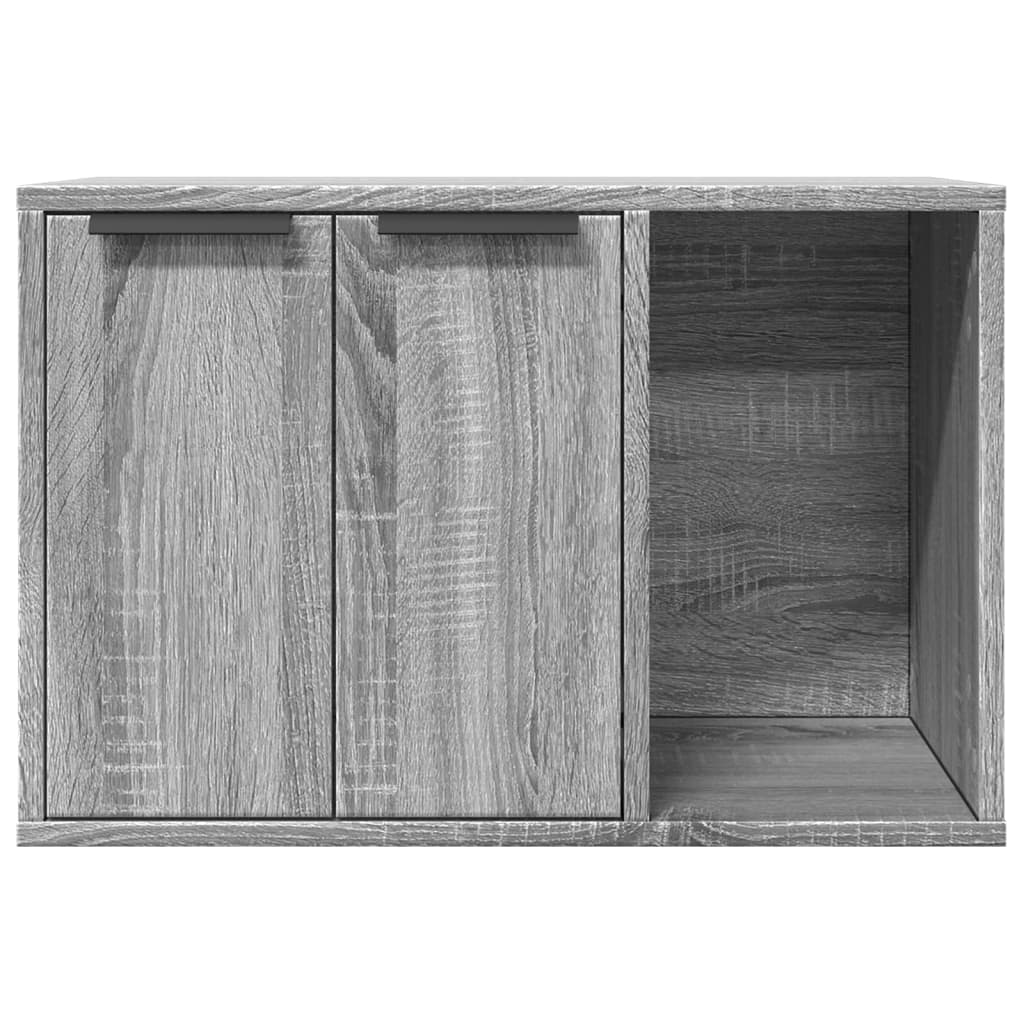 Uzavretý box na stelivo sivá sonoma 60x40x40cm kompozitné drevo