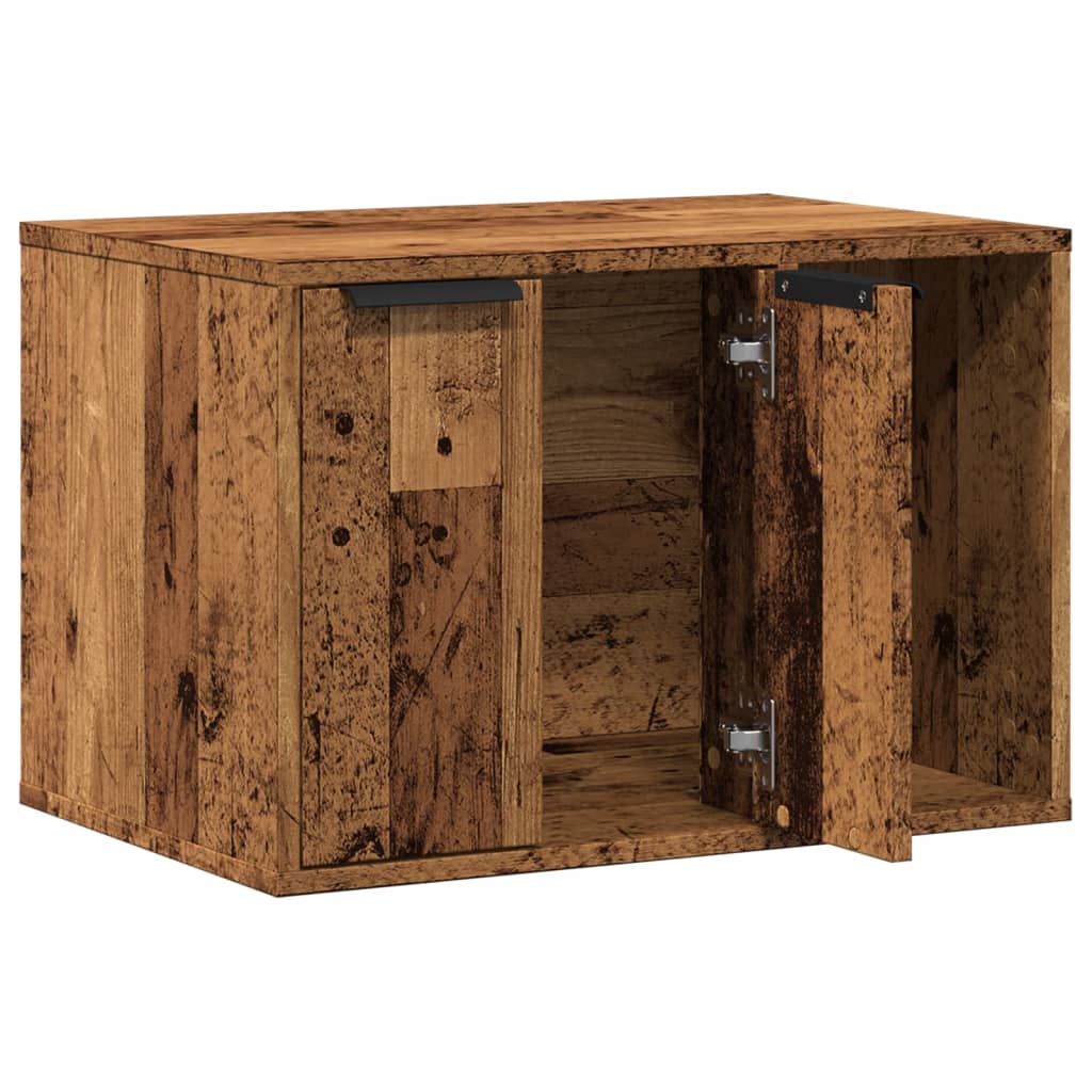Uzavretý box na stelivo staré drevo 60x40x40cm kompozitné drevo