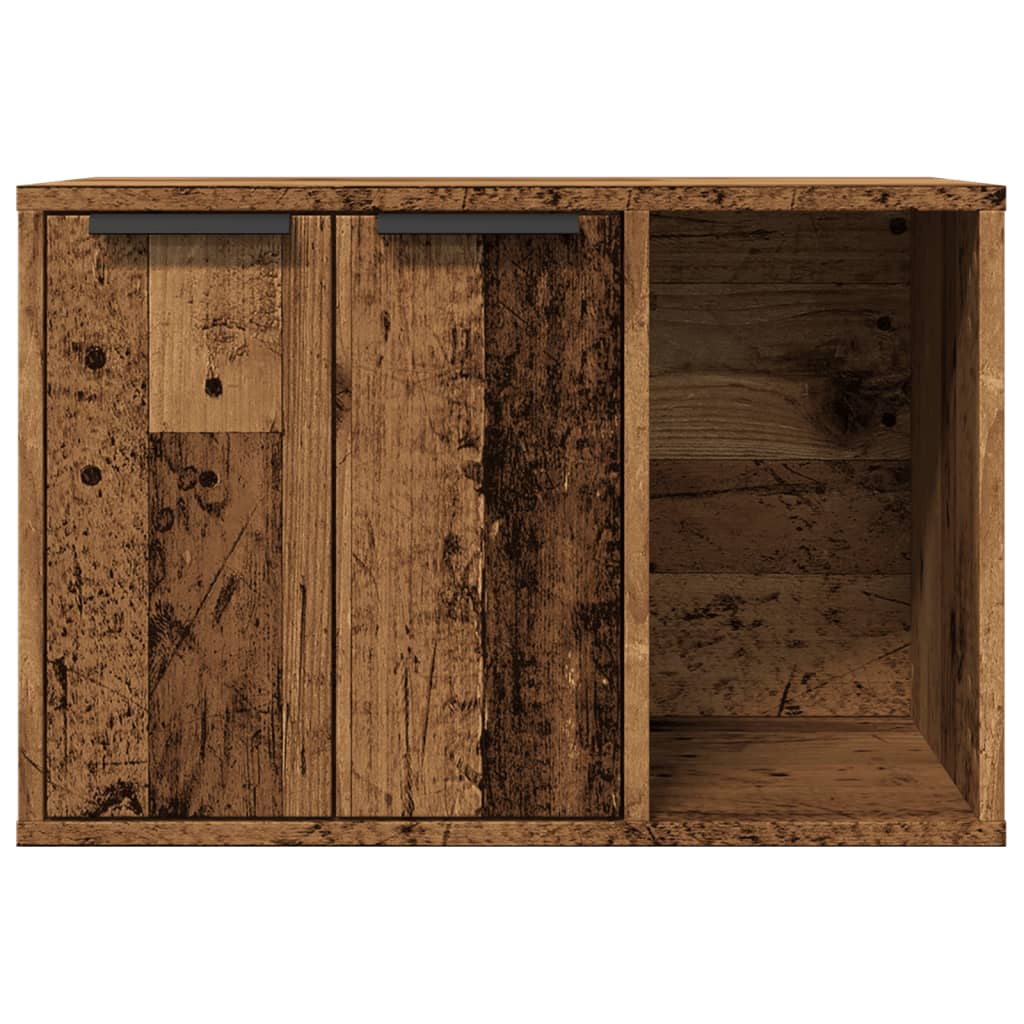 Uzavretý box na stelivo staré drevo 60x40x40cm kompozitné drevo