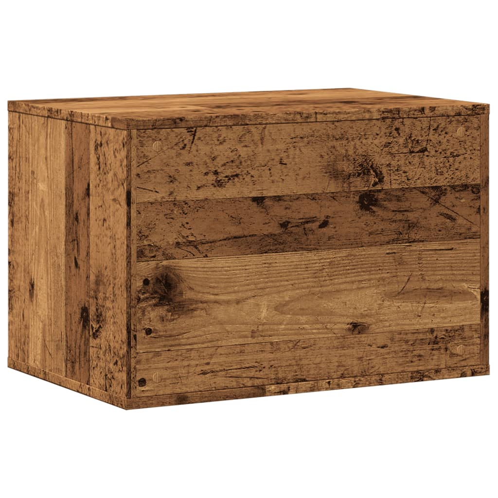 Uzavretý box na stelivo staré drevo 60x40x40cm kompozitné drevo