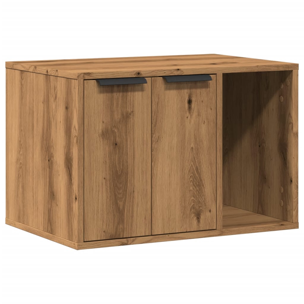Uzavretý box na stelivo dub artisan 60x40x40cm kompozitné drevo