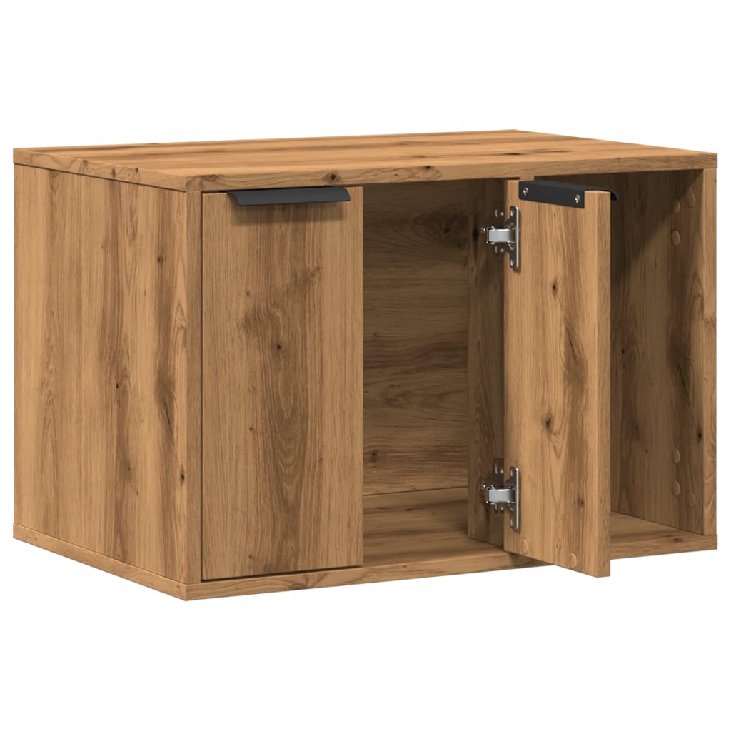 Uzavretý box na stelivo dub artisan 60x40x40cm kompozitné drevo