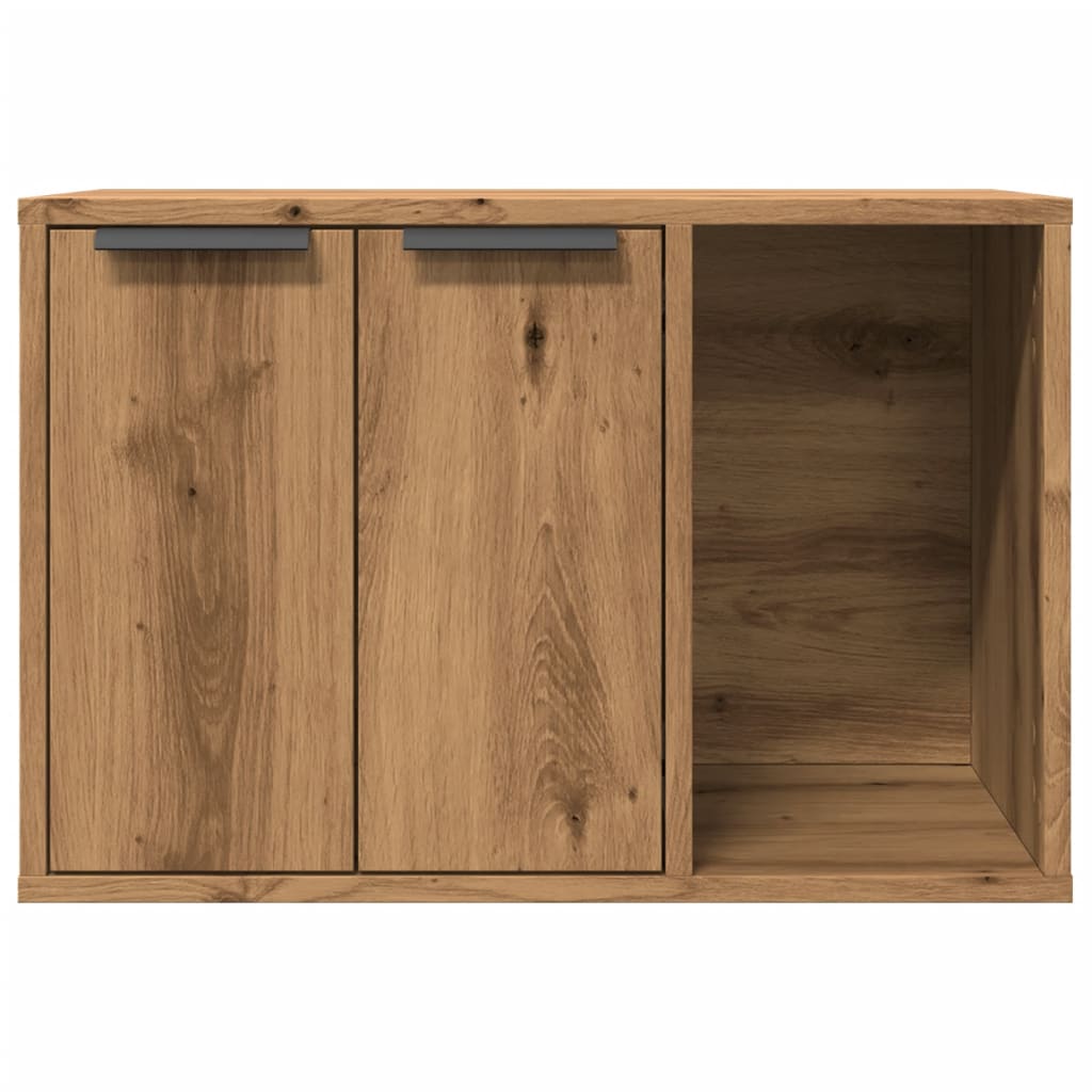Uzavretý box na stelivo dub artisan 60x40x40cm kompozitné drevo