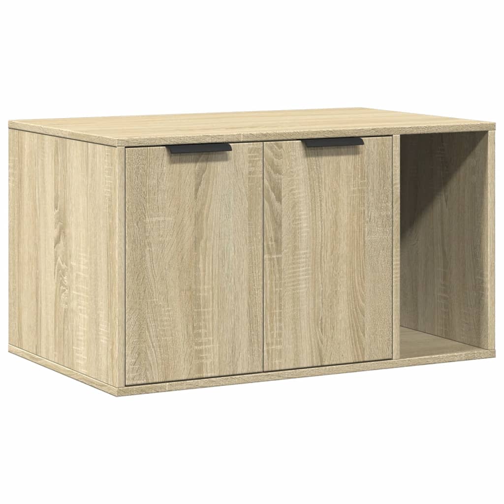 Uzavretý box na stelivo, sonoma 80x50x45 cm, kompozitné drevo