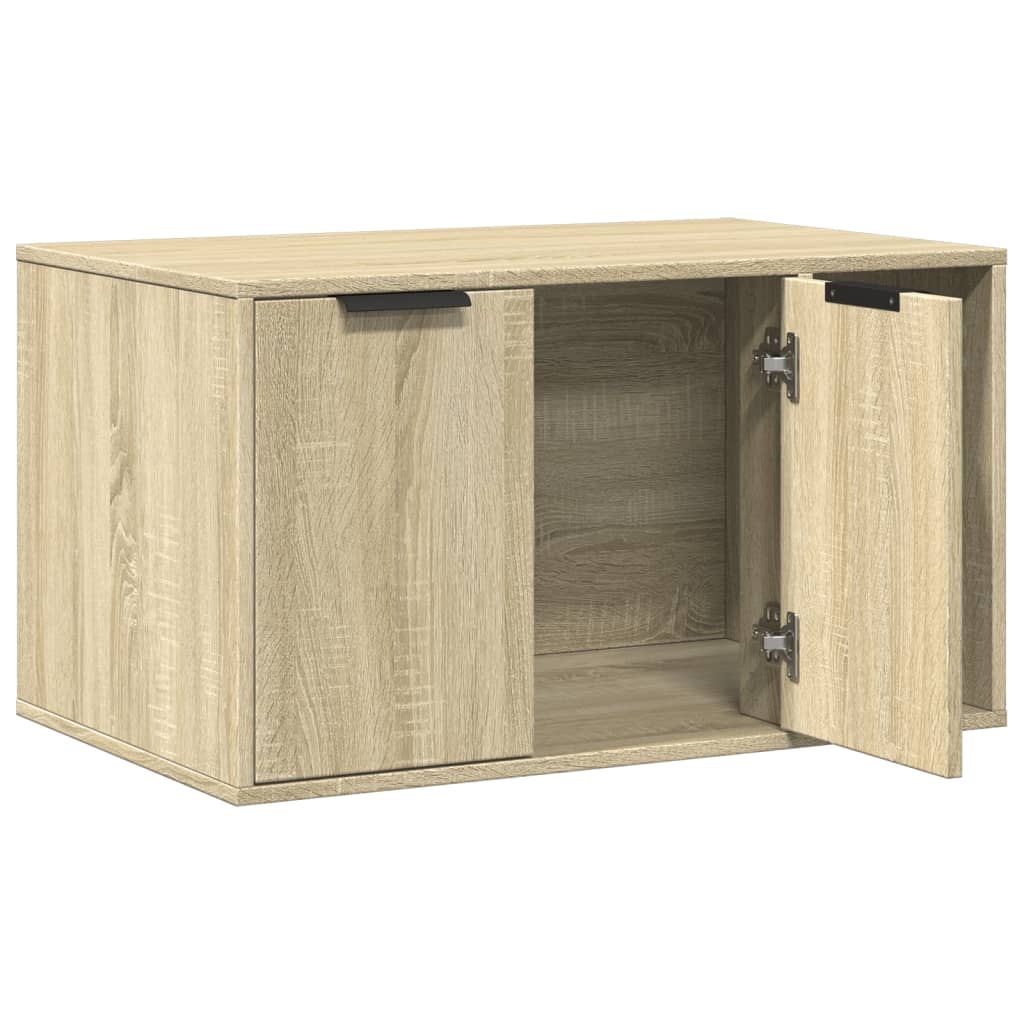 Uzavretý box na stelivo, sonoma 80x50x45 cm, kompozitné drevo