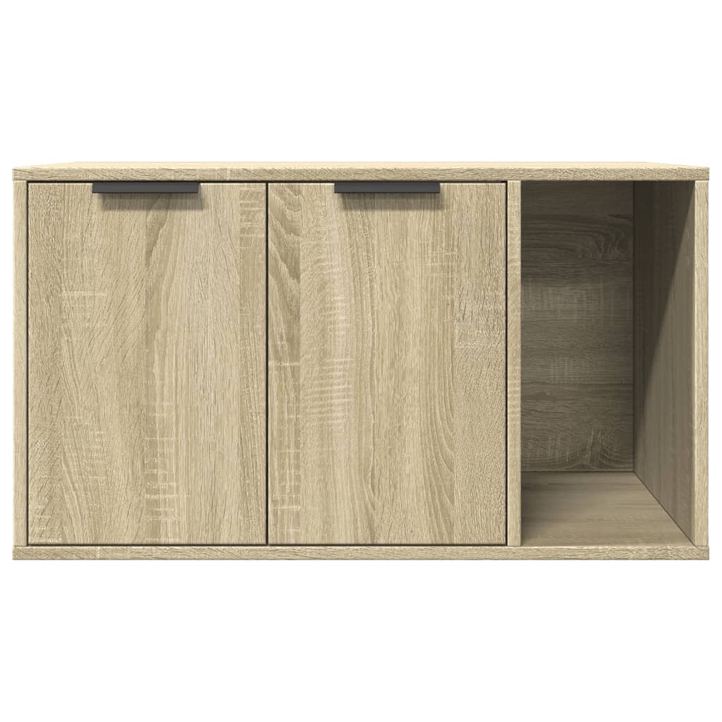 Uzavretý box na stelivo, sonoma 80x50x45 cm, kompozitné drevo