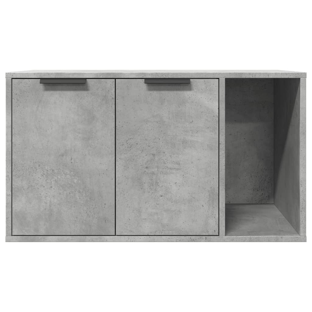 Uzavretý box na stelivo, betónový 80x50x45 cm, kompozitné drevo
