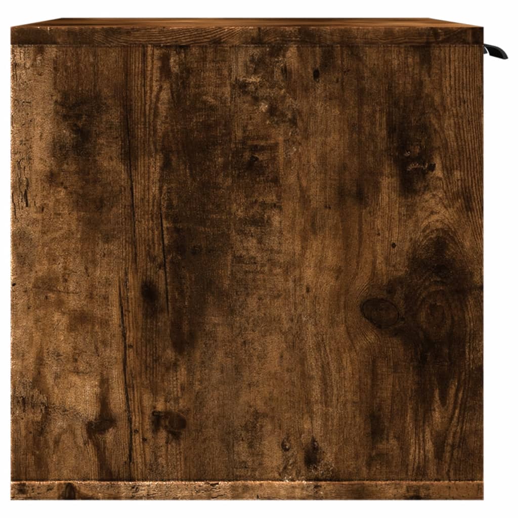 Uzavretý box na stelivo, tmavý dub 80x50x45cm, kompozitné drevo