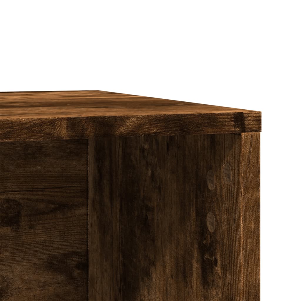 Uzavretý box na stelivo, tmavý dub 80x50x45cm, kompozitné drevo