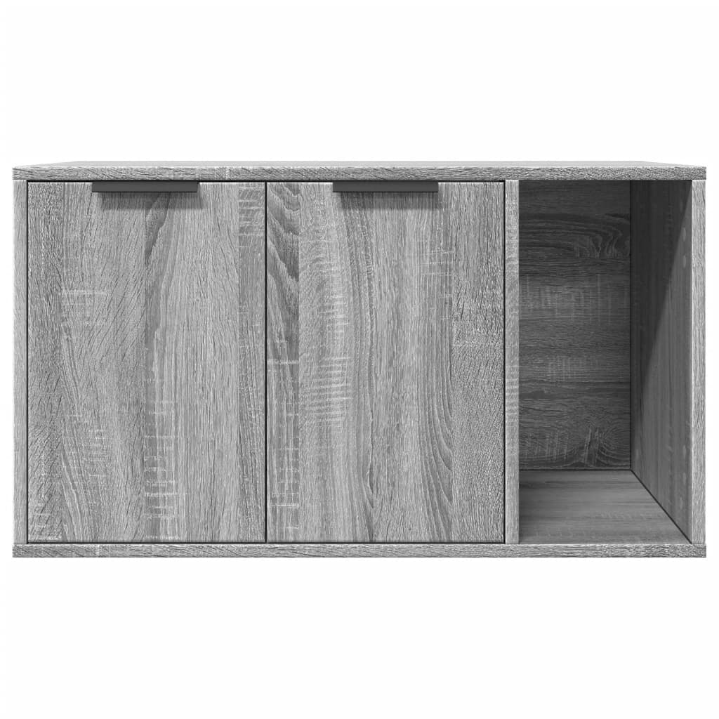 Uzavretý box na stelivo sivá sonoma 80x50x45cm kompozitné drevo