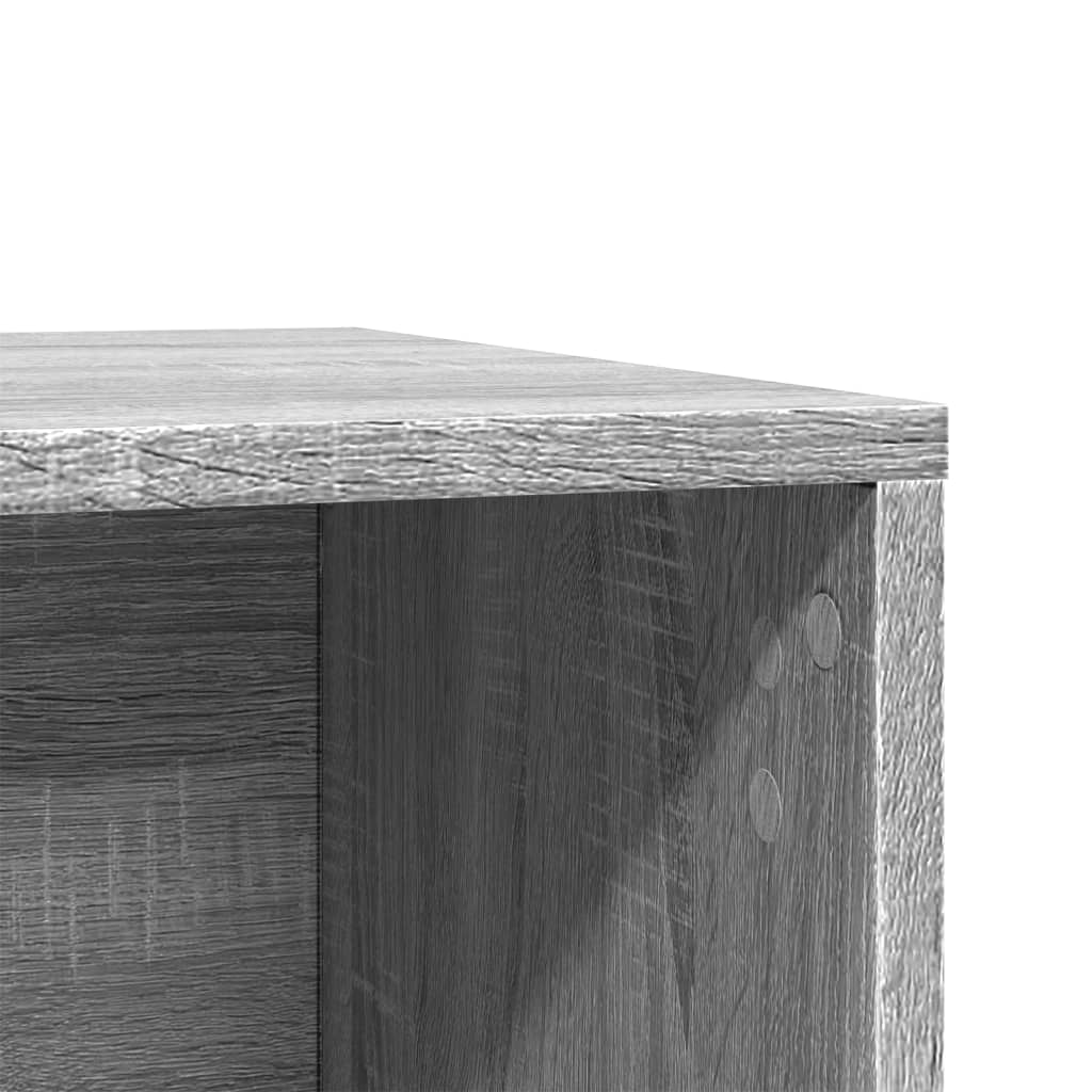 Uzavretý box na stelivo sivá sonoma 80x50x45cm kompozitné drevo