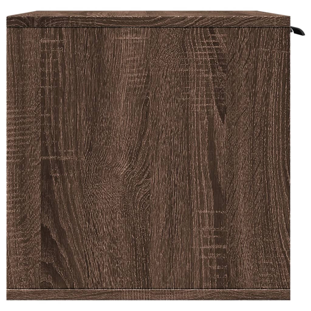 Uzavretý box na stelivo, hnedý dub 80x50x45cm, kompozitné drevo