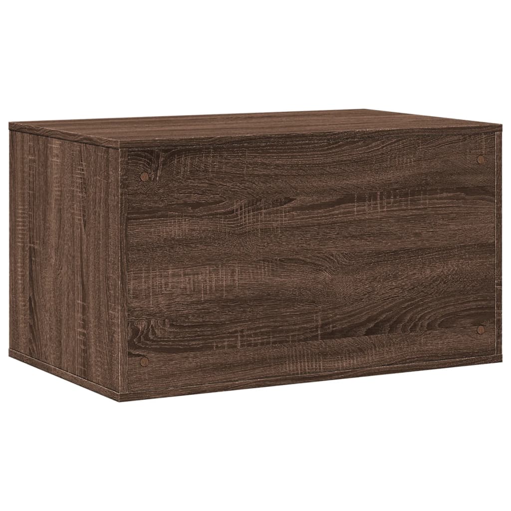 Uzavretý box na stelivo, hnedý dub 80x50x45cm, kompozitné drevo