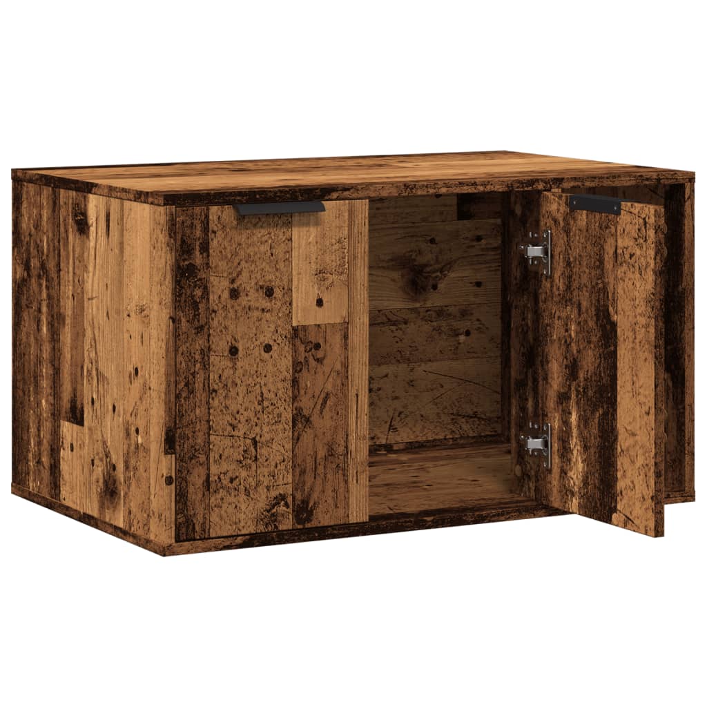 Uzavretý box na stelivo staré drevo 80x50x45cm kompozitné drevo