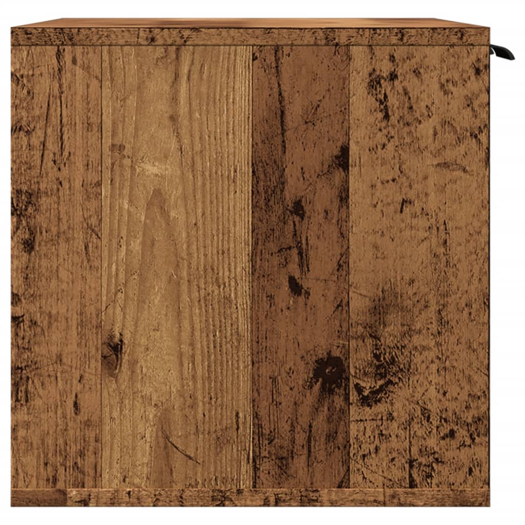 Uzavretý box na stelivo staré drevo 80x50x45cm kompozitné drevo