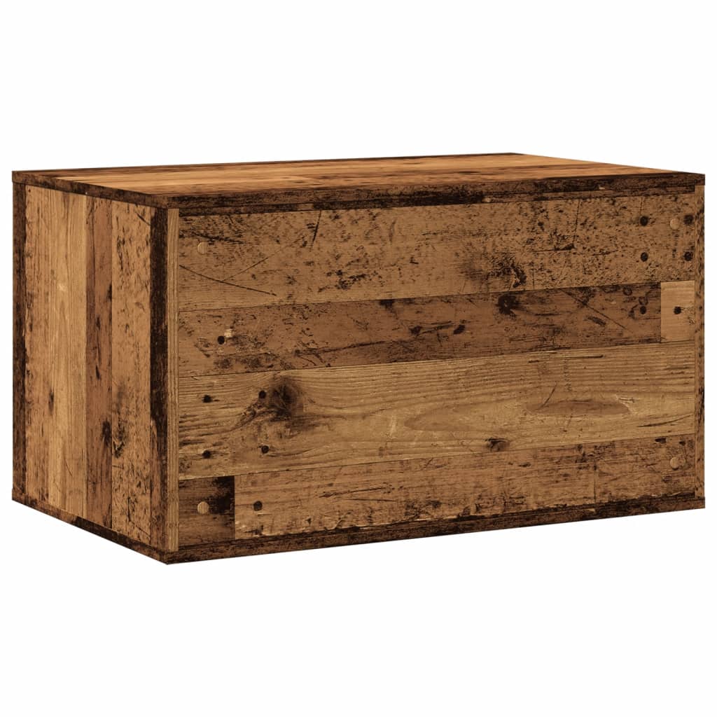 Uzavretý box na stelivo staré drevo 80x50x45cm kompozitné drevo