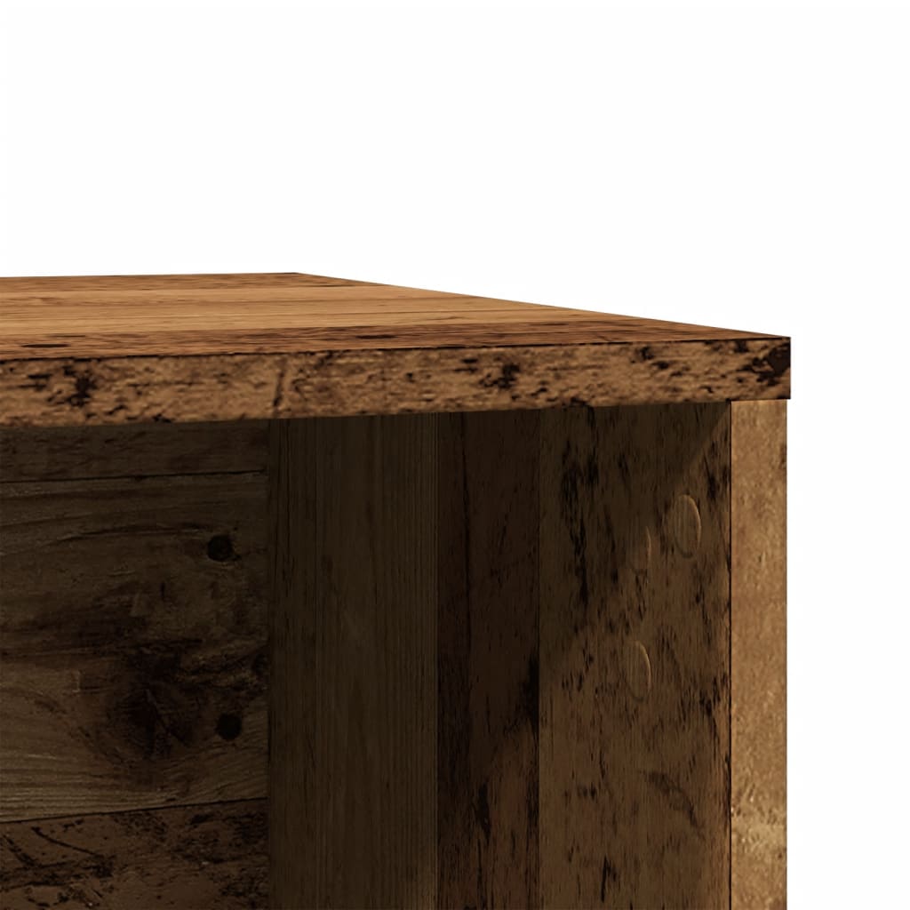 Uzavretý box na stelivo staré drevo 80x50x45cm kompozitné drevo