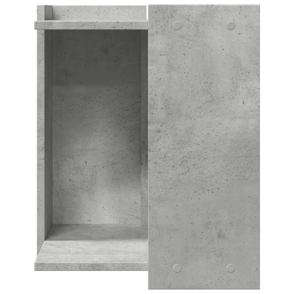 Uzavretý box na stelivo, betónový 42x42x51 cm, kompozitné drevo