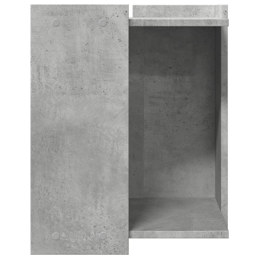 Uzavretý box na stelivo, betónový 42x42x51 cm, kompozitné drevo