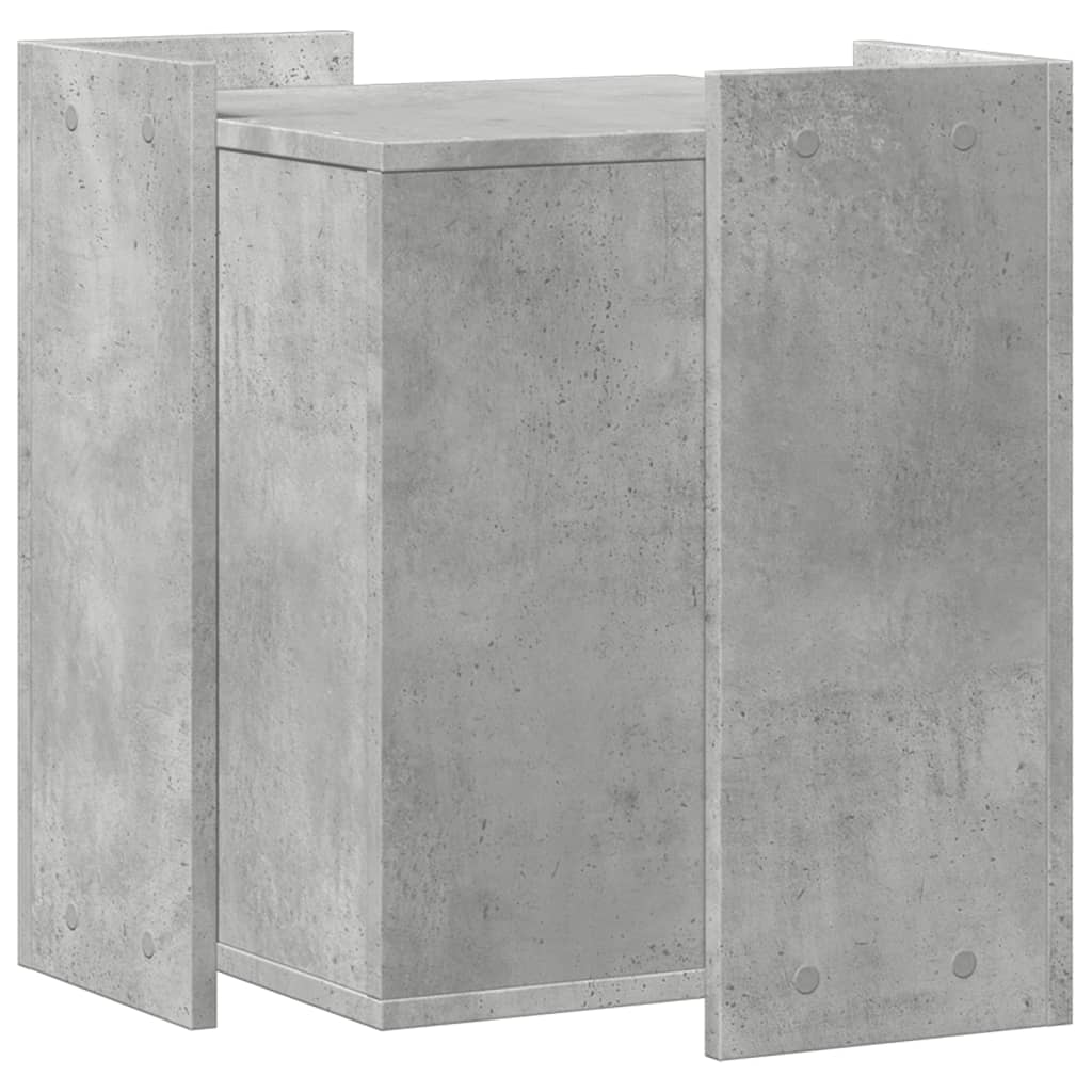 Uzavretý box na stelivo, betónový 42x42x51 cm, kompozitné drevo