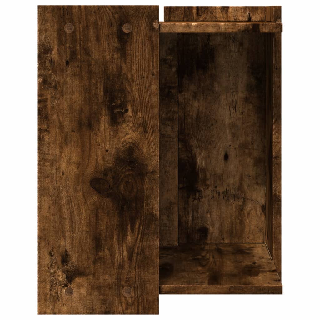 Uzavretý box na stelivo, tmavý dub 42x42x51cm, kompozitné drevo