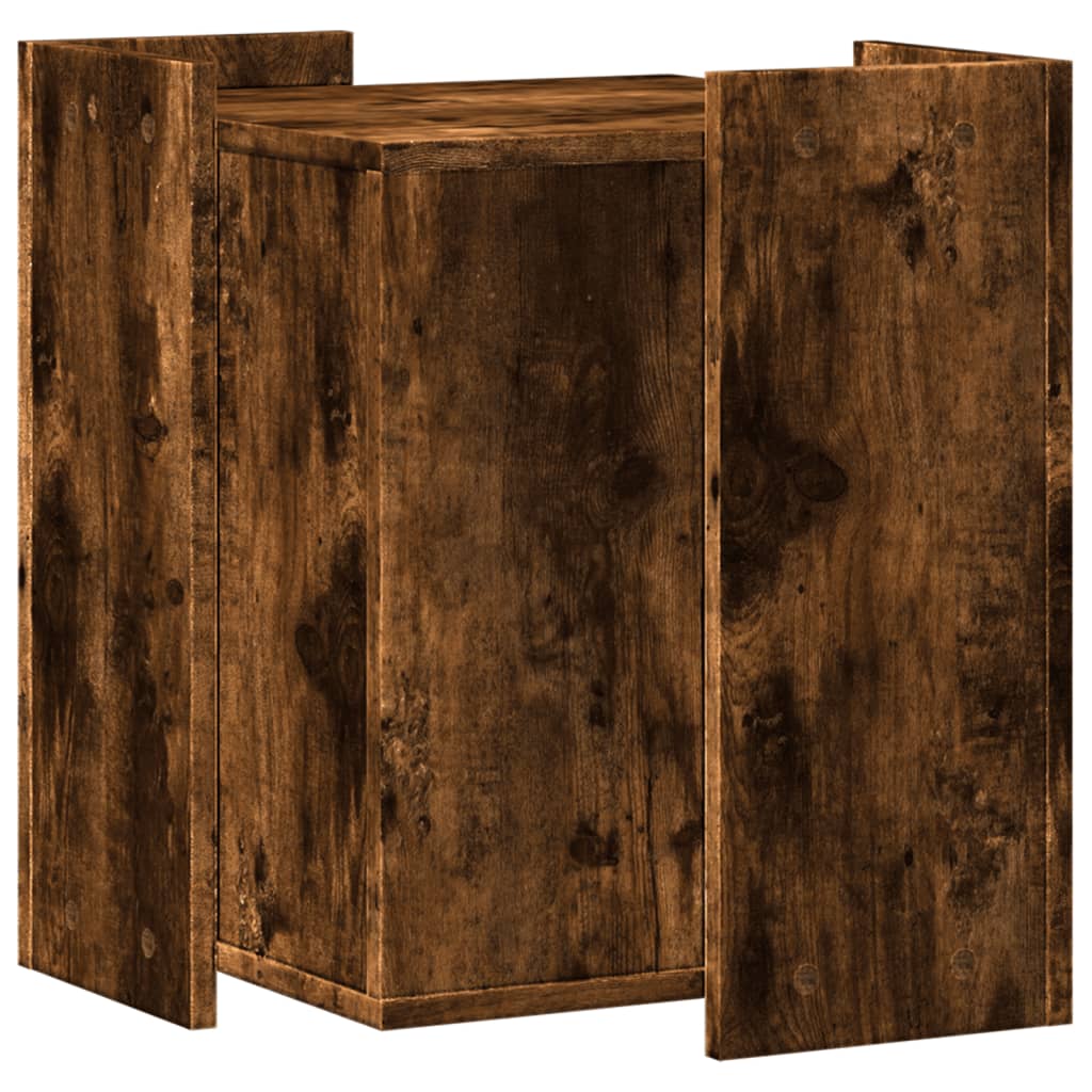 Uzavretý box na stelivo, tmavý dub 42x42x51cm, kompozitné drevo